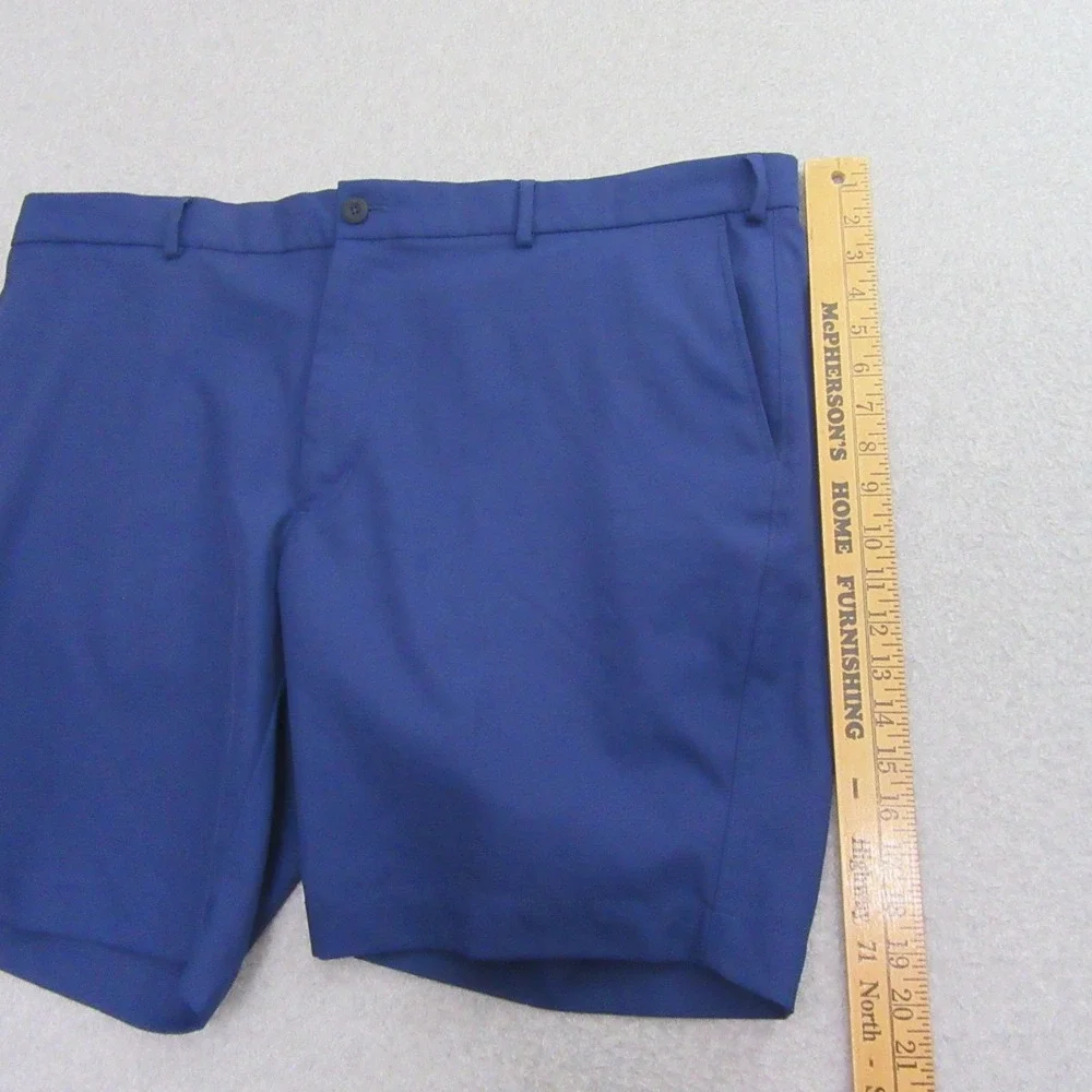 Hart Schaffner‎ Marx Mens Golf Shorts 42 x 9 Blue Performance Flat Front